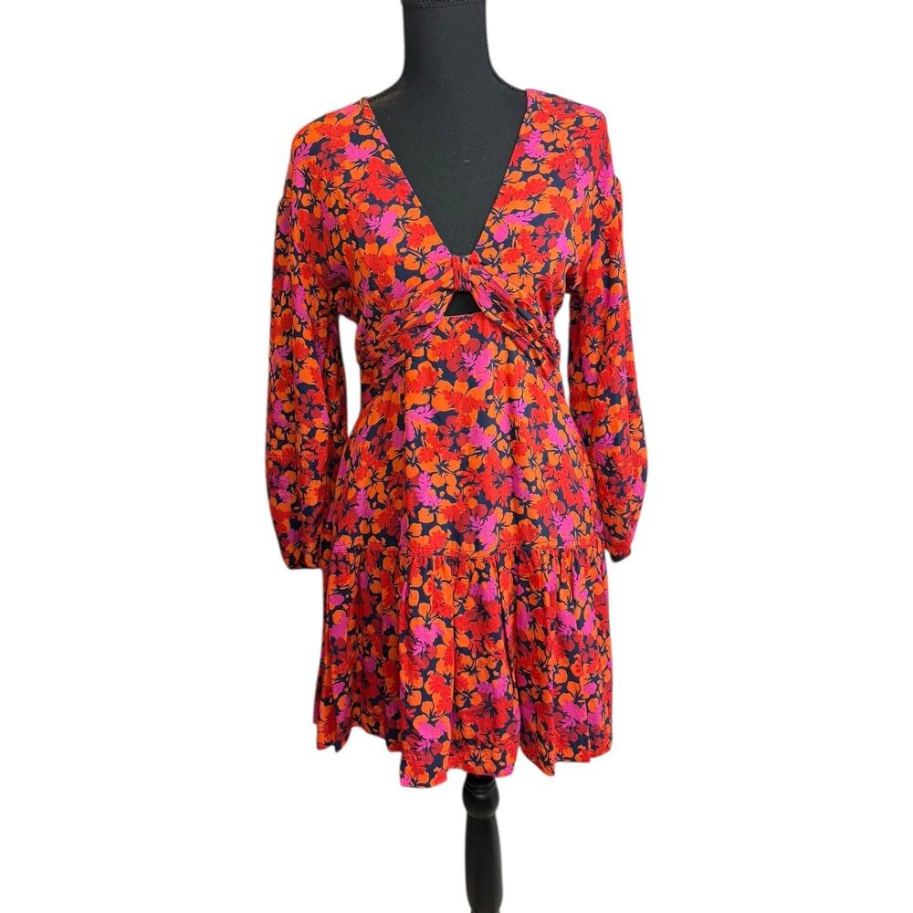 Derek Lam 10 Crosby Women's Talia Floral Babydoll Dress Size 8